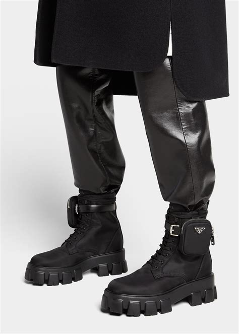 prada booster|Prada lug sole boots.